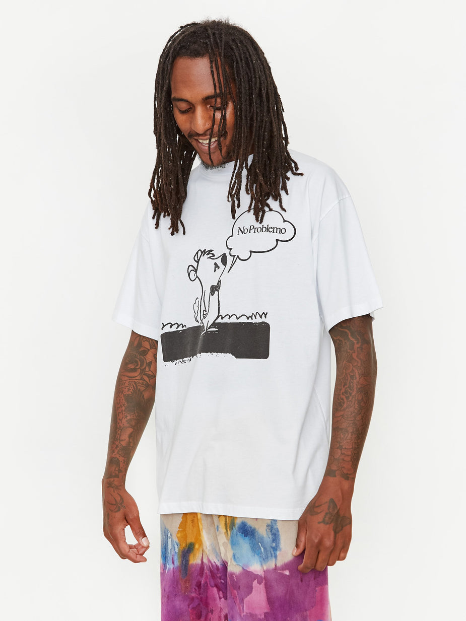 Aries Aries Stoner  Bear Shortsleeve T-Shirt - White - White - White