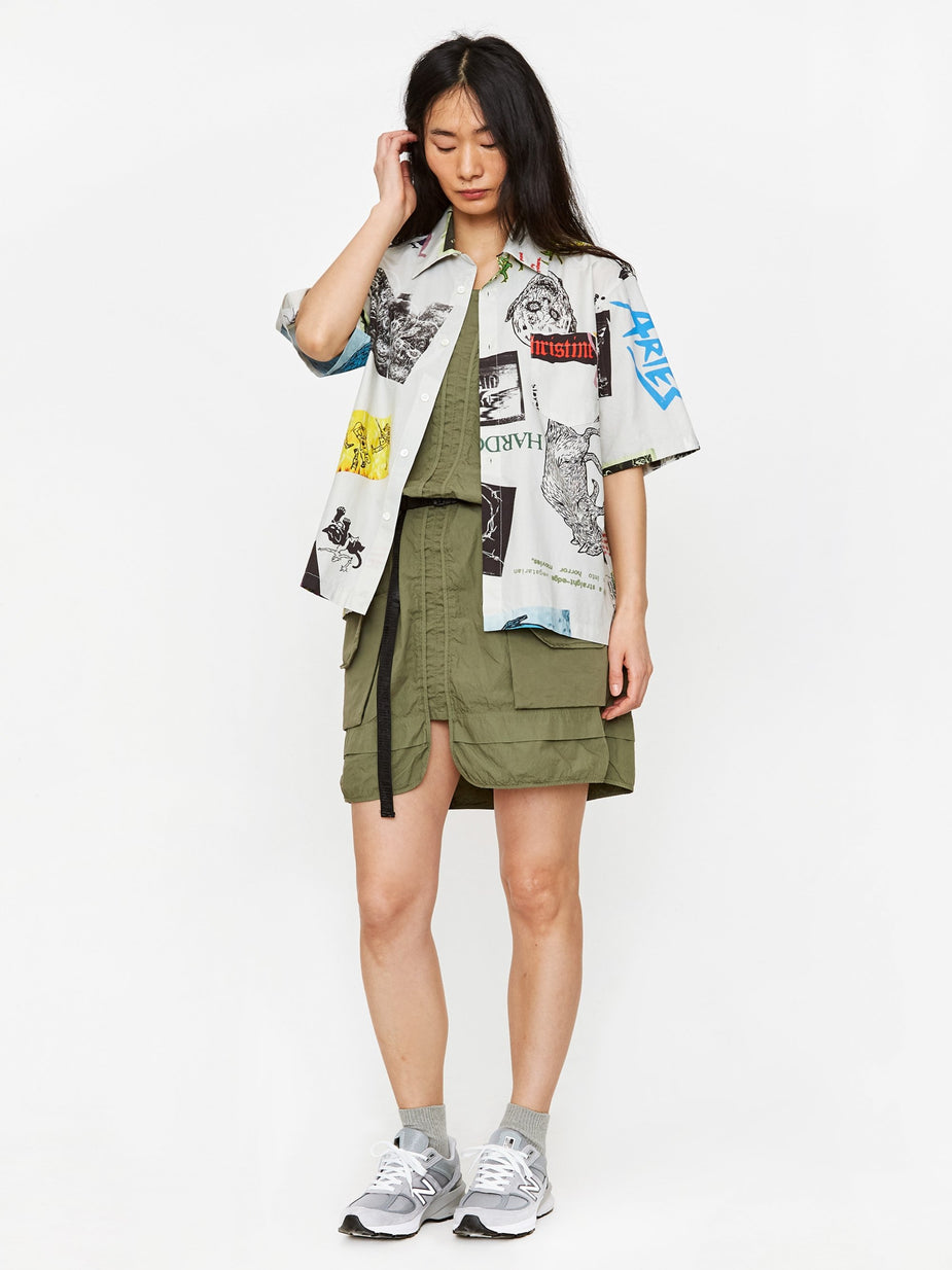Aries Aries Thrasher Hawaiian Shirt - White - White