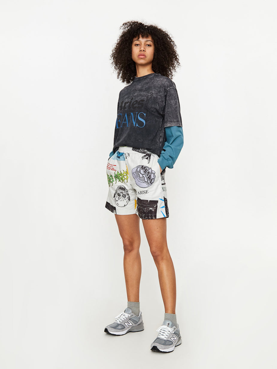 Aries Aries Thrasher Short - White - White