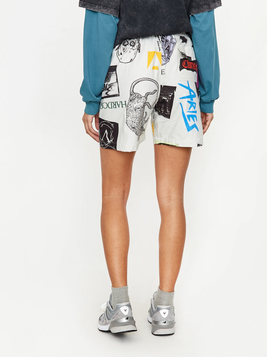 Aries Aries Thrasher Short - White - White