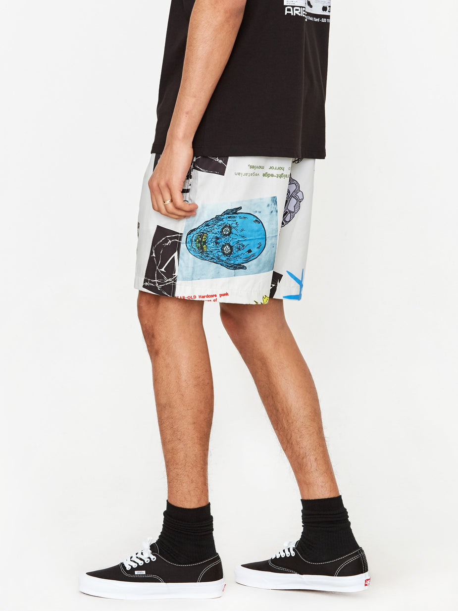 Aries Aries Thrasher Short - White - White