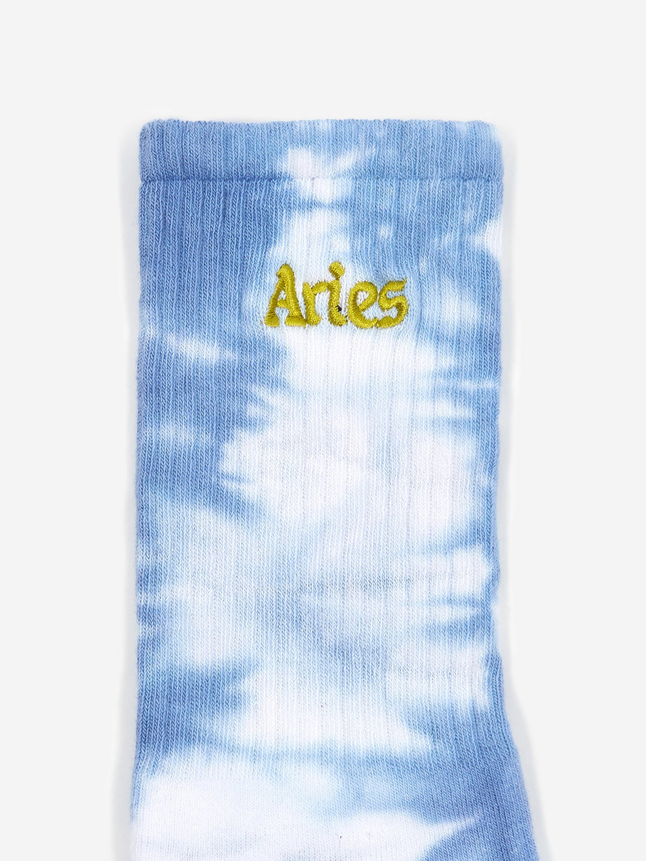 Aries Aries Tie Dyed Jacquard Sports Sock - Lilac - Purple