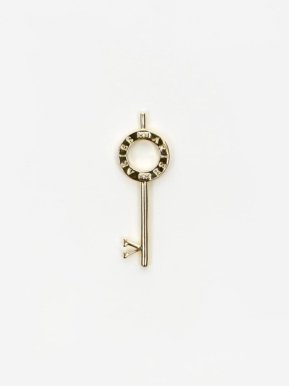 Aries Aries x Hillier Bartley Handcuff Key Charm - 14k Gold Plated - Gold