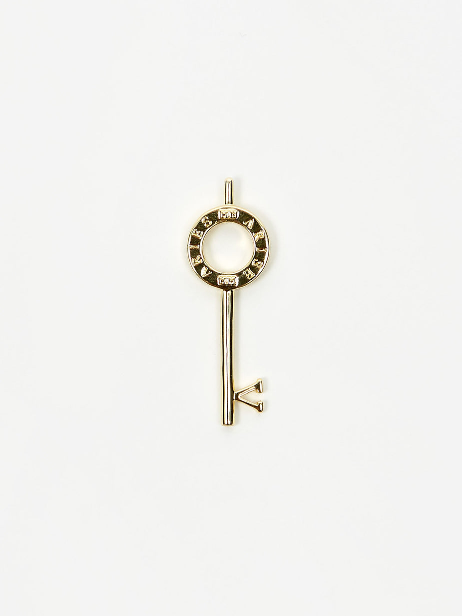 Aries Aries x Hillier Bartley Handcuff Key Charm - 14k Gold Plated - Gold