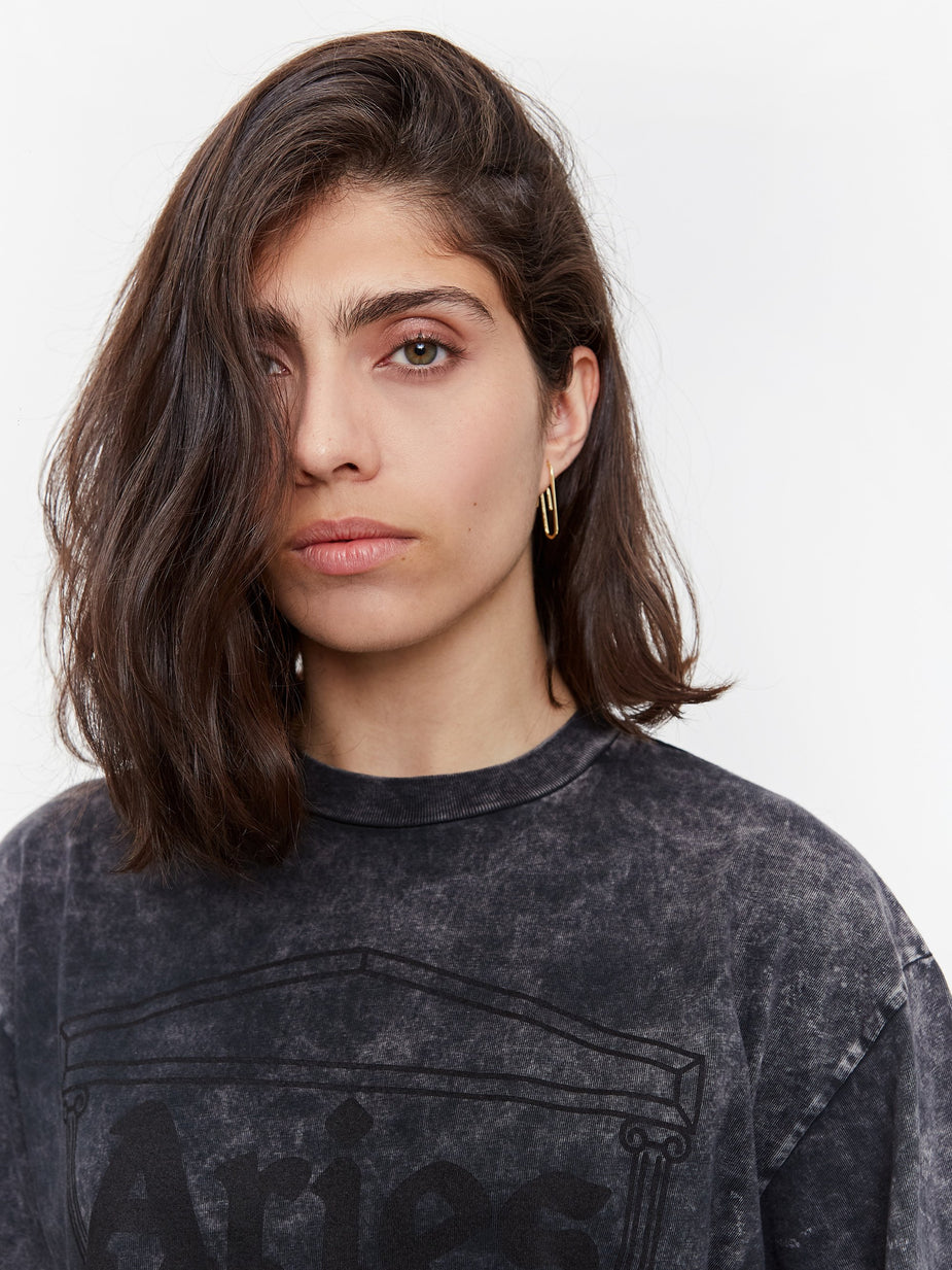 Aries Aries x Hillier Bartley Paper Clip Earring - 14k Gold Plated - Gold