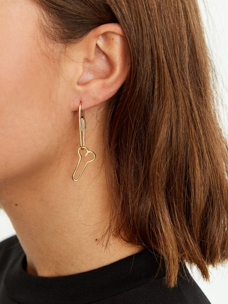 Aries Aries x Hillier Bartley Penis Charm - 14k Gold Plated - Gold