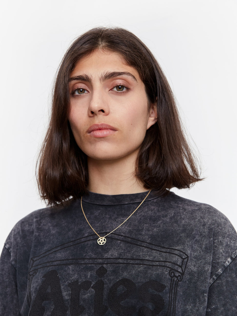 Aries Aries x Hillier Bartley Satan Star Charm - 14k Gold Plated - Gold