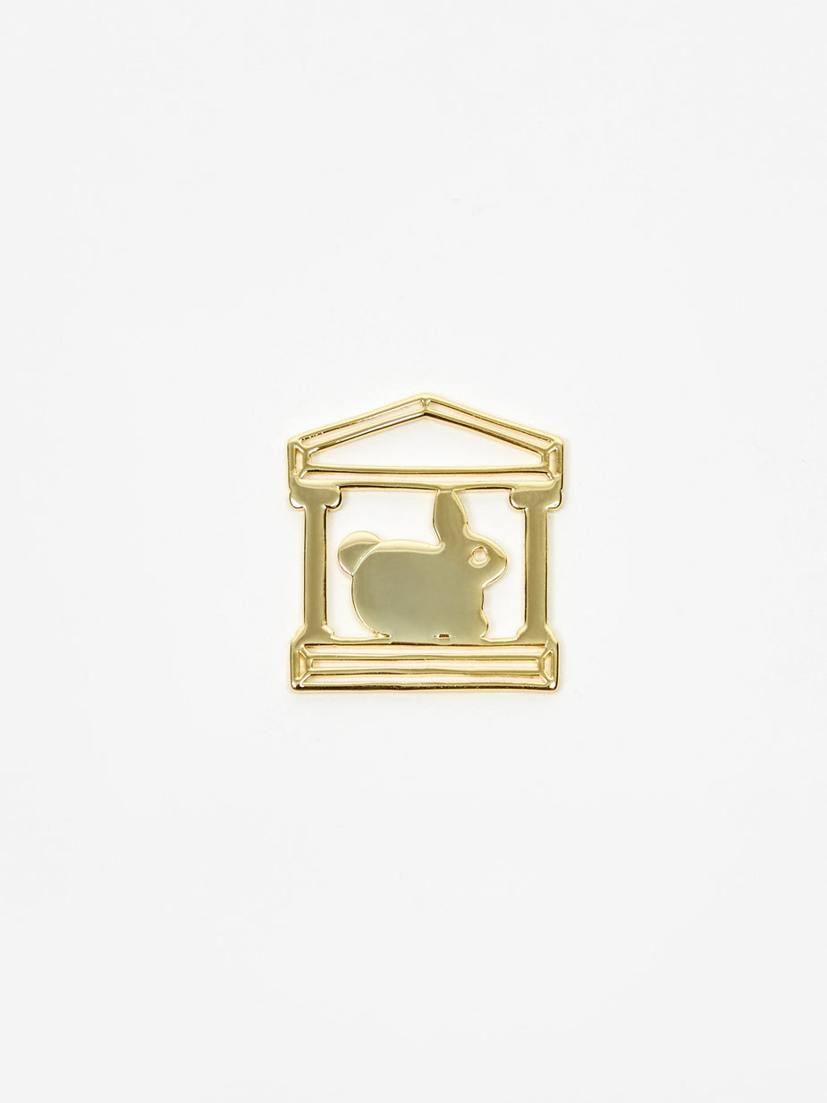 Aries Aries x Hillier Bartley Temple Bunny Charm - 14k Gold Plated - Gold