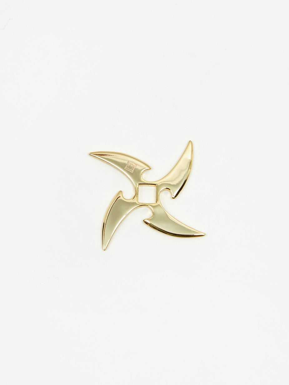 Aries Aries x Hillier Bartley Throwing Star Charm - 14k Gold Plated - Gold