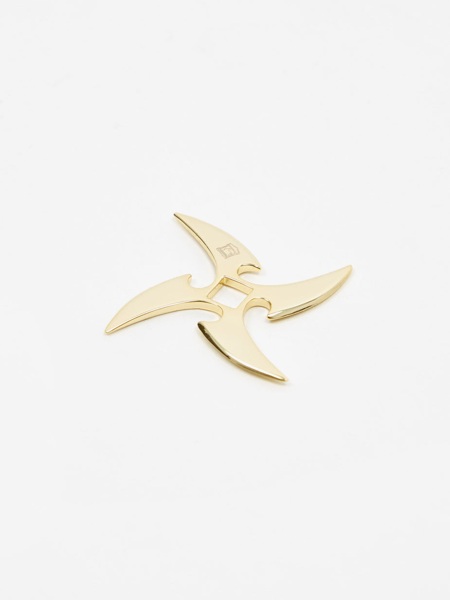 Aries Aries x Hillier Bartley Throwing Star Charm - 14k Gold Plated - Gold