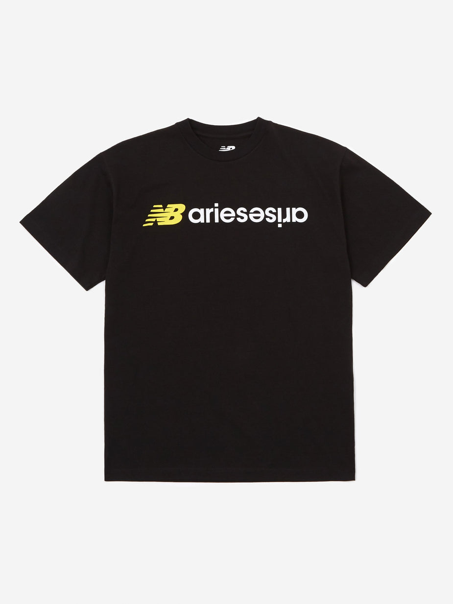Aries Aries x New Balance AriesArise Shortsleeve T-Shirt - Black - Black