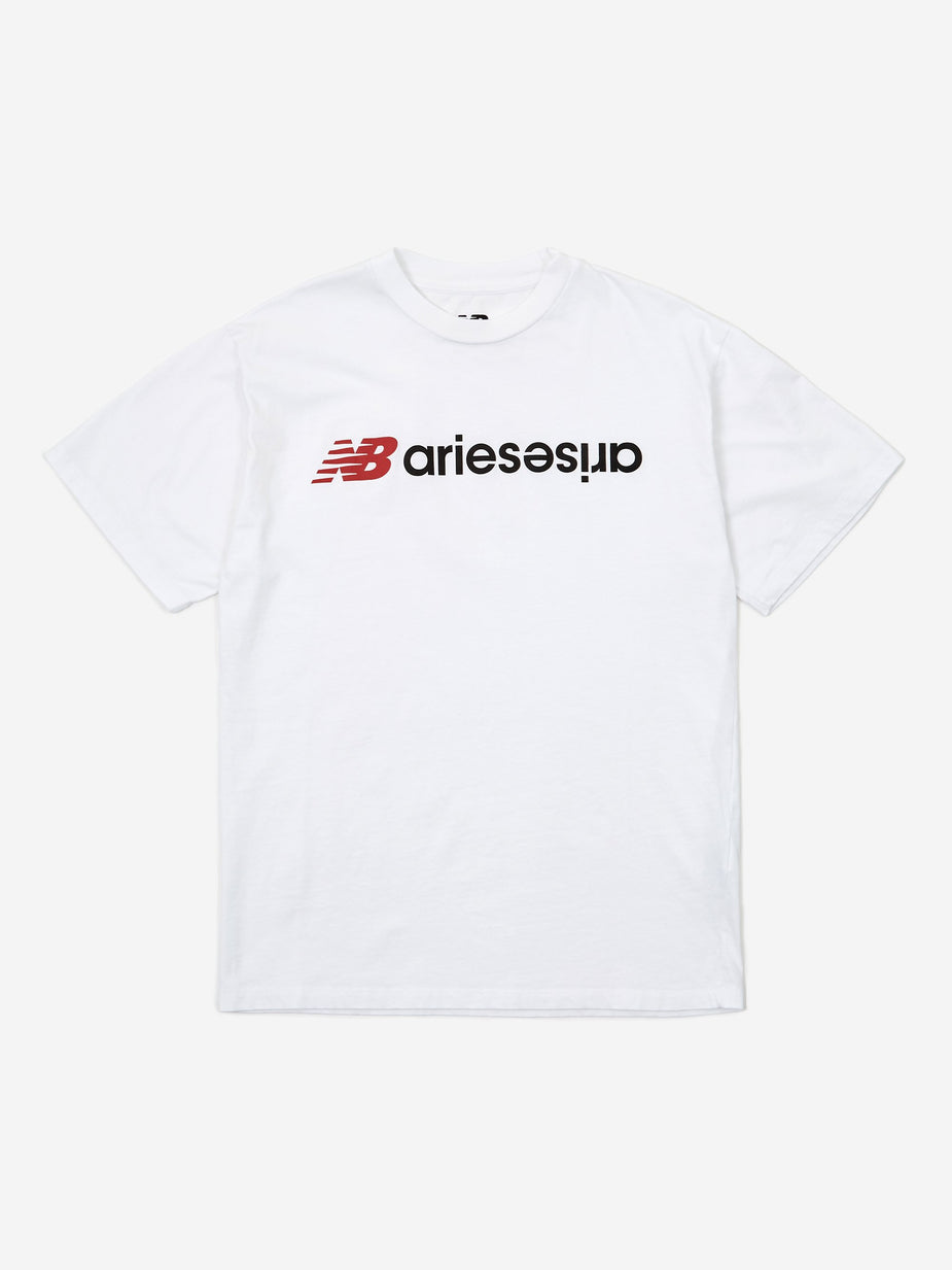 Aries Aries x New Balance AriesArise Shortsleeve T-Shirt - White - White