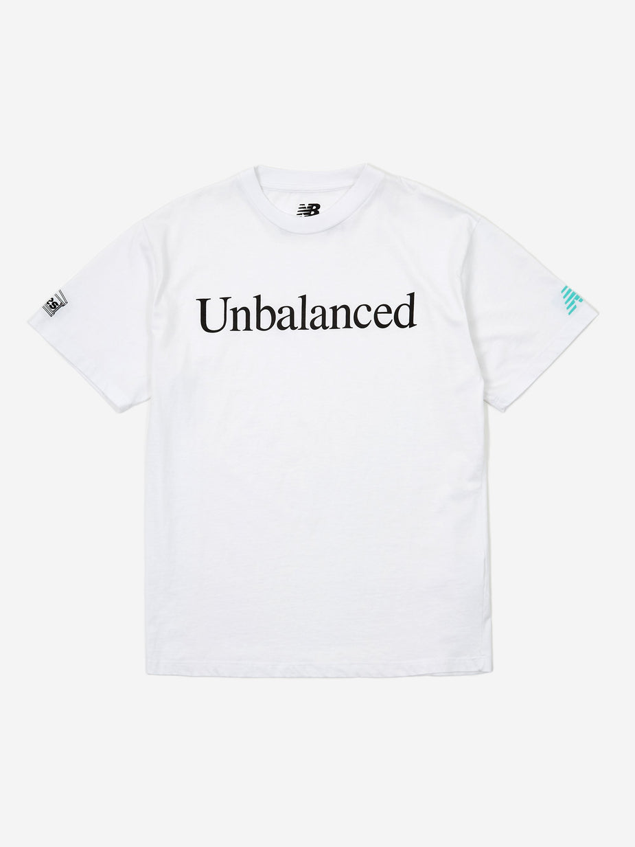Aries Aries x New Balance Unbalanced Shortsleeve T-Shirt - White - White