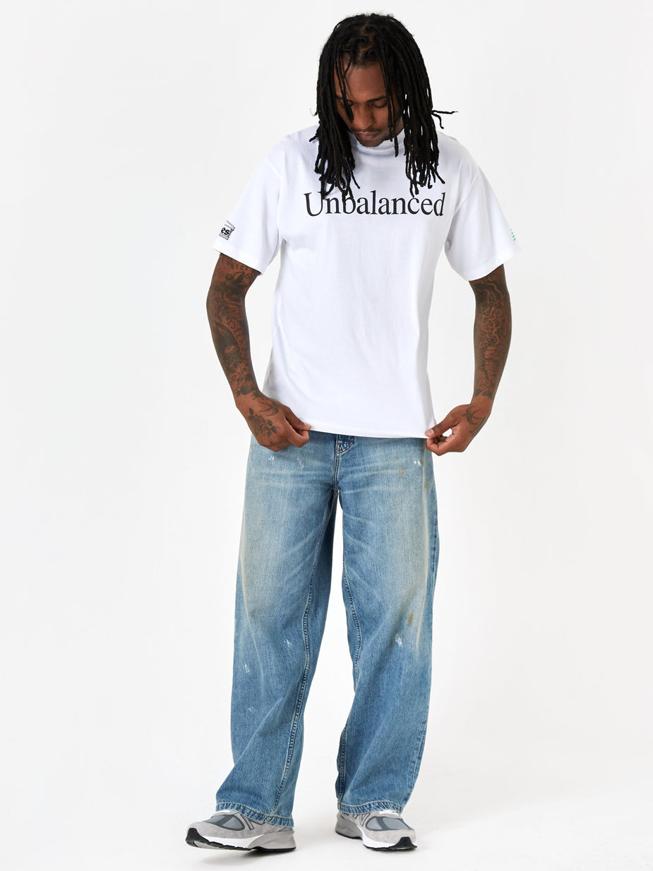 Aries Aries x New Balance Unbalanced Shortsleeve T-Shirt - White - White