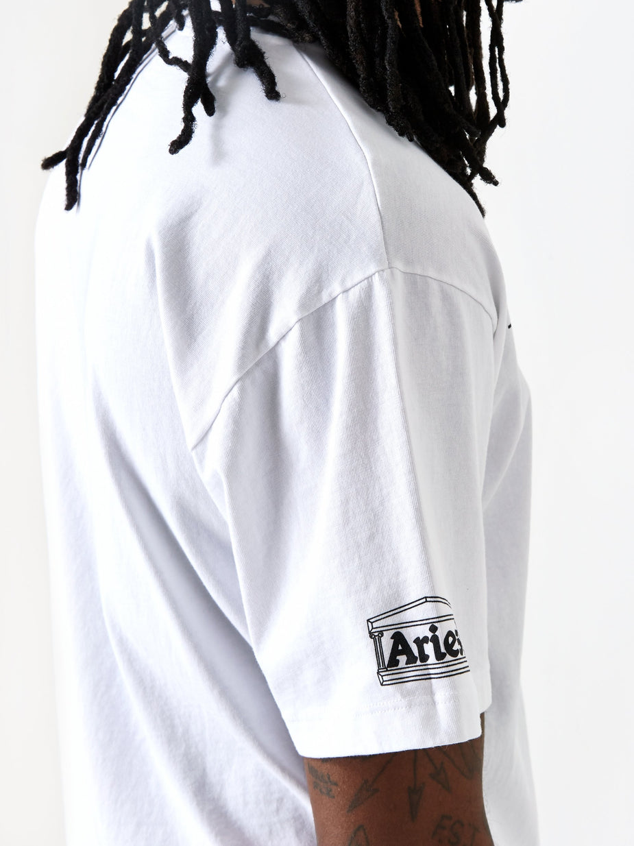 Aries Aries x New Balance Unbalanced Shortsleeve T-Shirt - White - White
