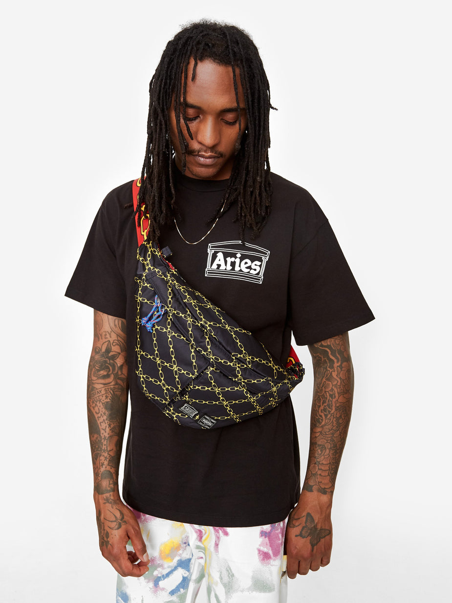 Aries Aries x Porter Yoshida & Co Waist Bag - Black - Black