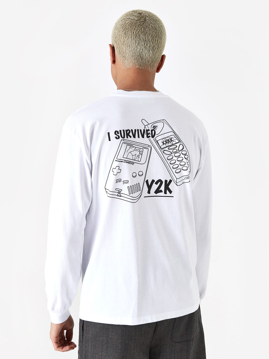 Aries Aries Y2K Longsleeve T-Shirt - White - White