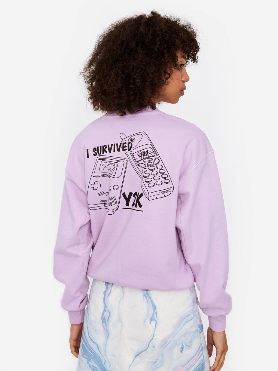 Aries Aries Y2K Sweatshirt - Fuschia - Pink