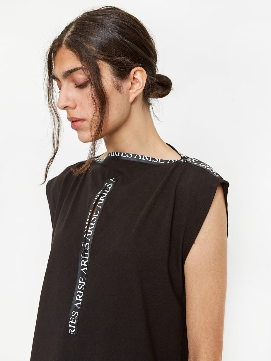 Aries Aries Zip Dress - Black - Black