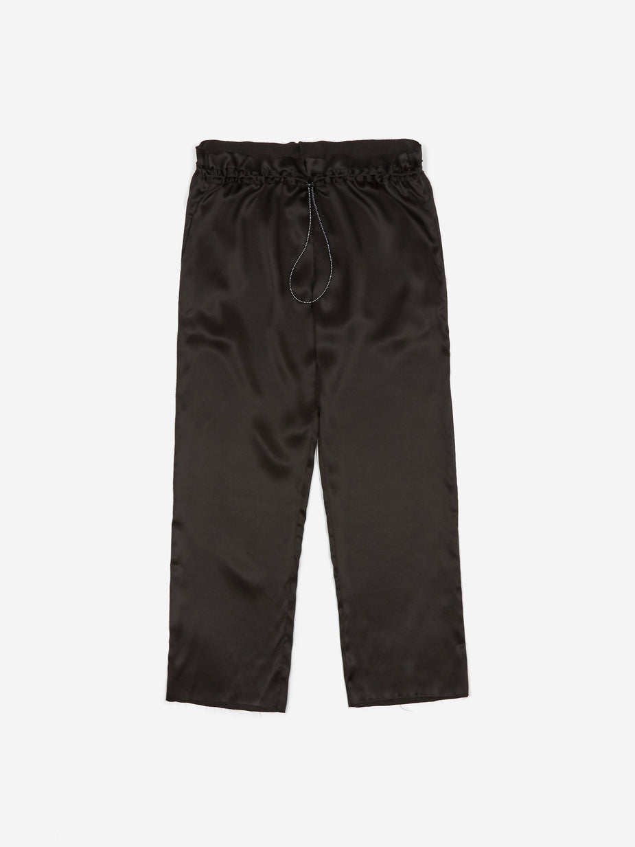 Aries Aries Silk Draw Cord Track Pant - Black - Black