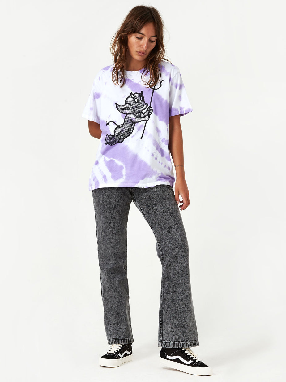 Ashley Williams Ashley Williams Cherub Devil Shortsleeve T-Shirt - Lilac Tie-Dye - Tie-Dye