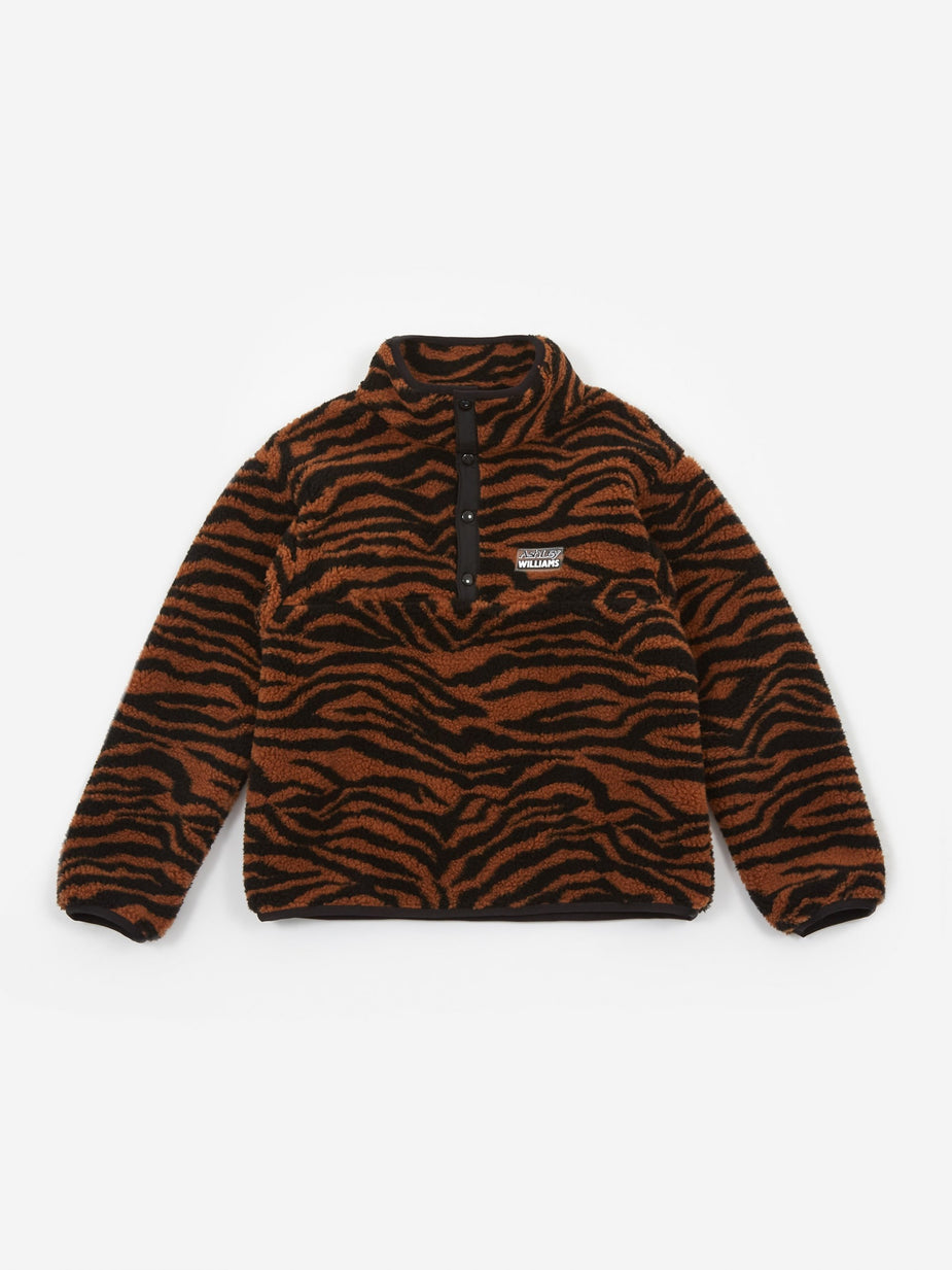 Ashley Williams Ashley Williams Juju Fleece Jacket - Tiger - Animal Print