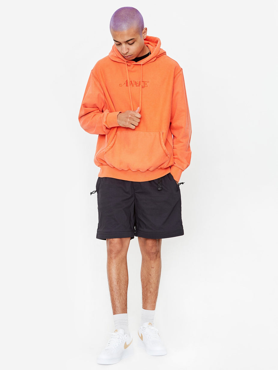 Awake NY Awake NY Classic Logo Embroidered Hoodie - Red Orange - Red