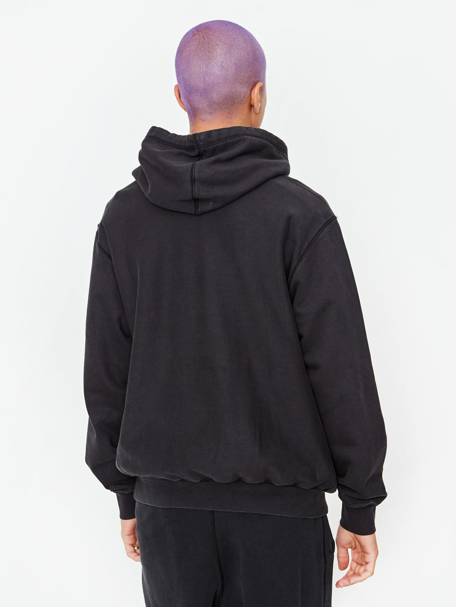 Awake NY Awake NY Classic Logo Embroidered Hoodie - Washed Black - Black