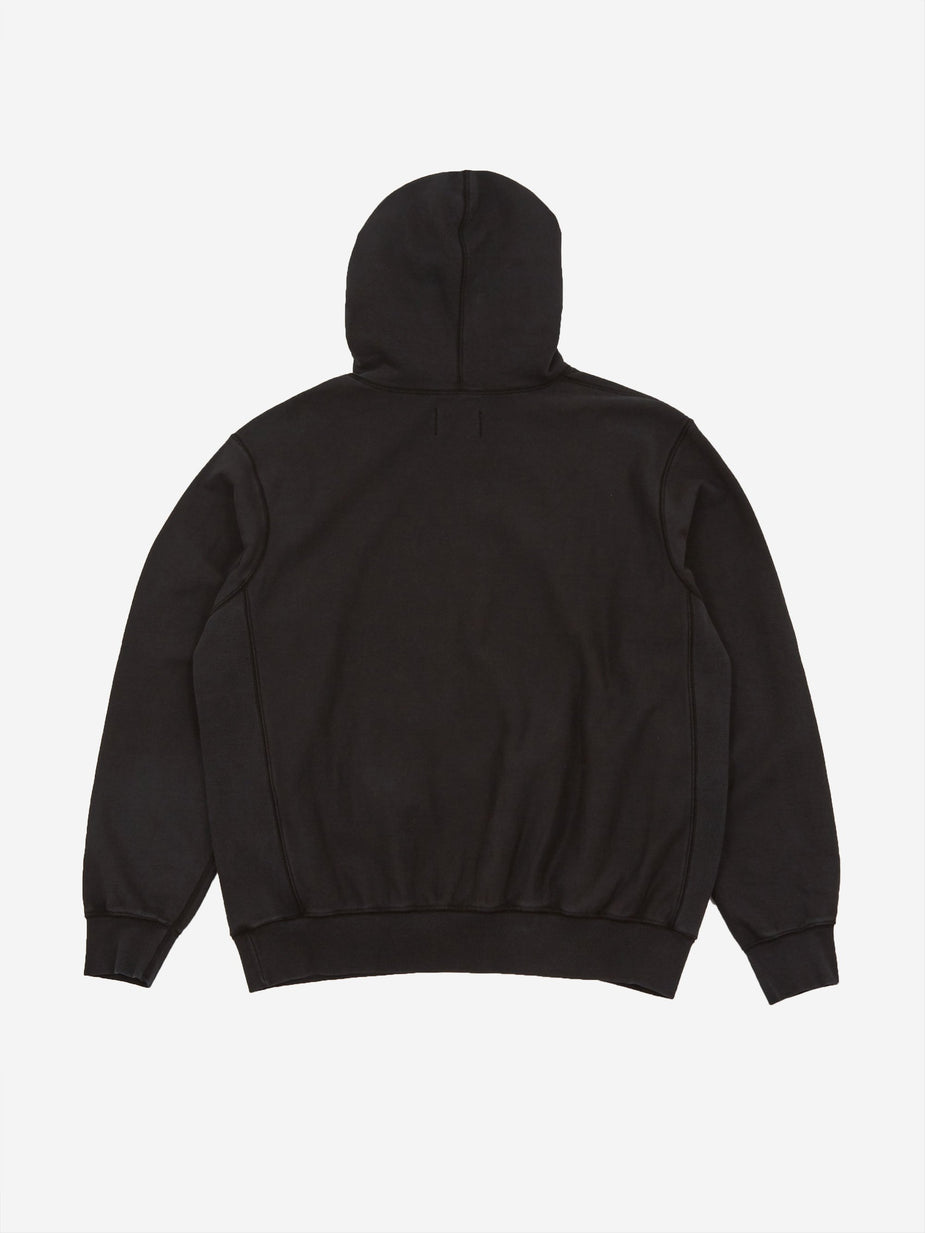 Awake NY Awake NY Classic Logo Embroidered Hoodie - Washed Black - Black