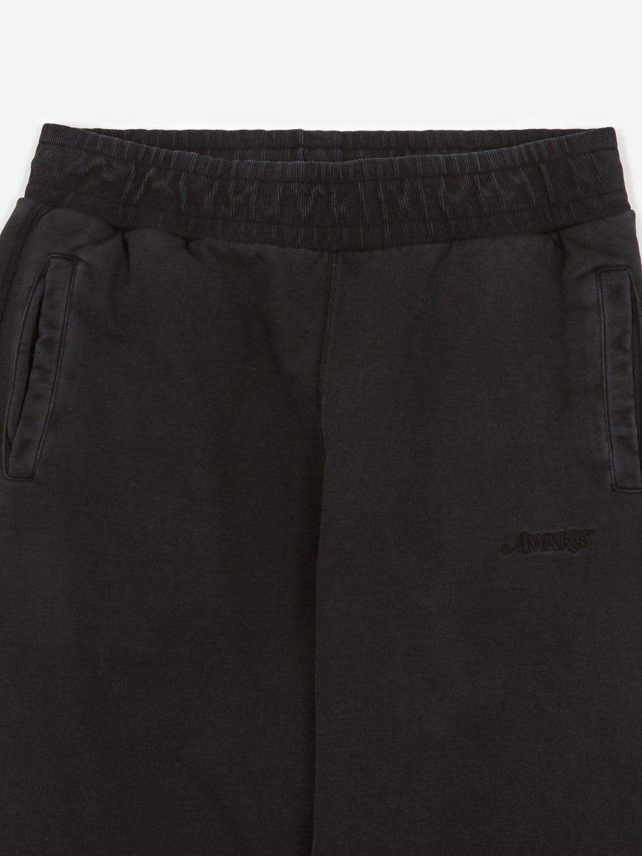 Awake NY Awake NY Classic Logo Embroidered Sweatpant - Washed Black - Black