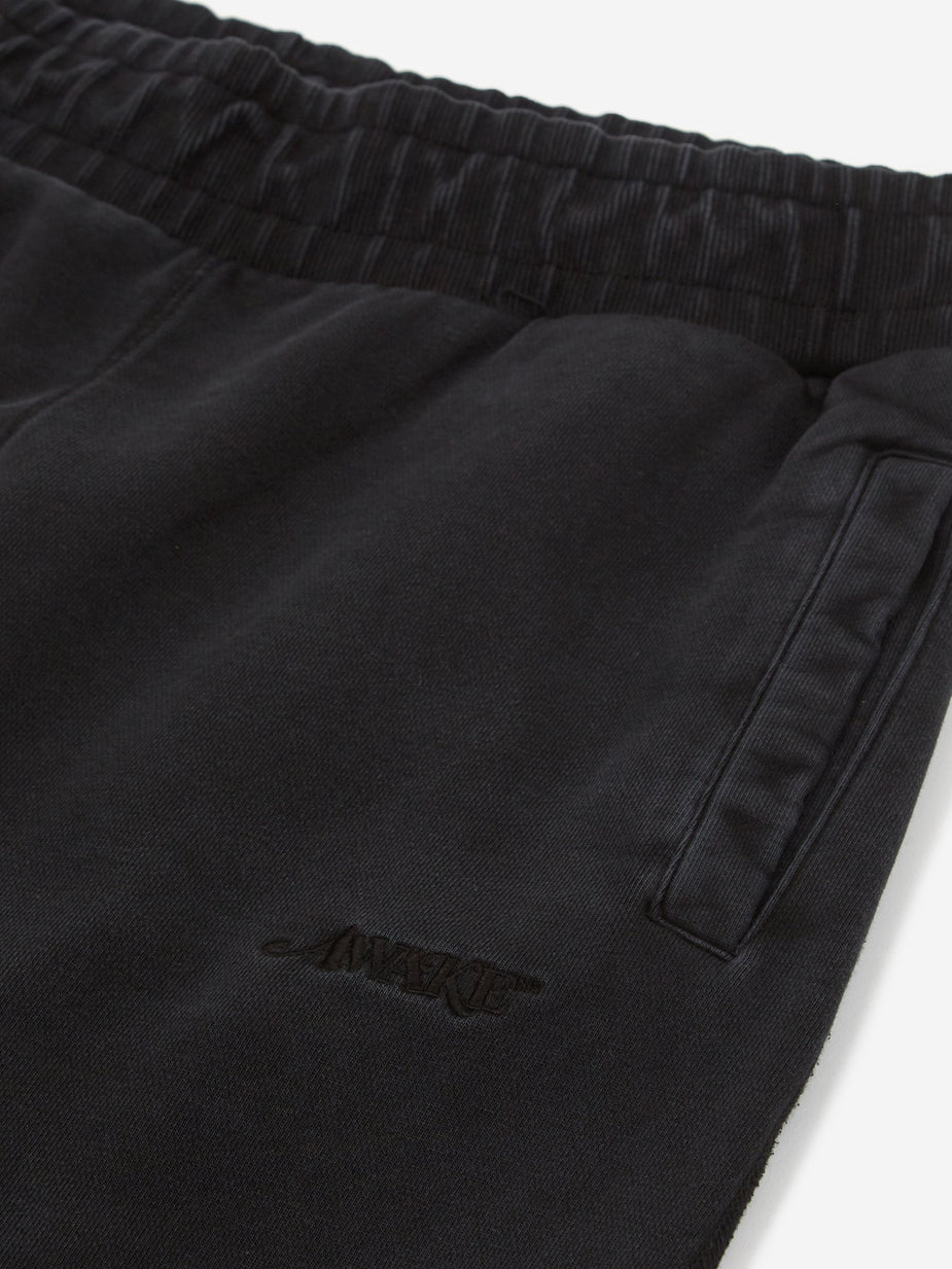 Awake NY Awake NY Classic Logo Embroidered Sweatpant - Washed Black - Black