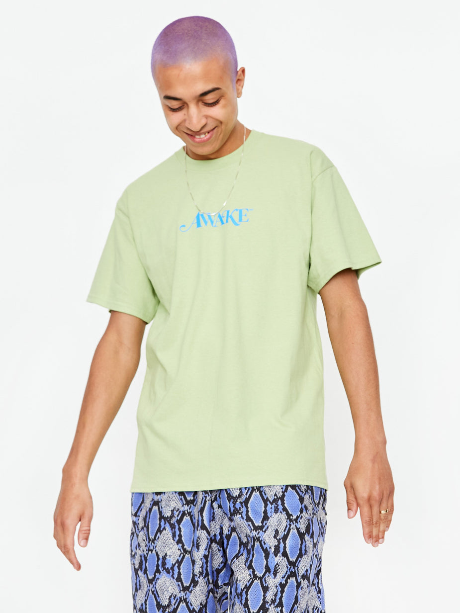 Awake NY Awake NY Classic Logo Shortsleeve T-Shirt - Light Green - Green