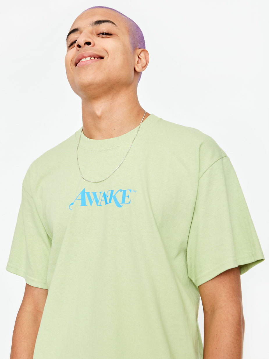 Awake NY Awake NY Classic Logo Shortsleeve T-Shirt - Light Green - Green