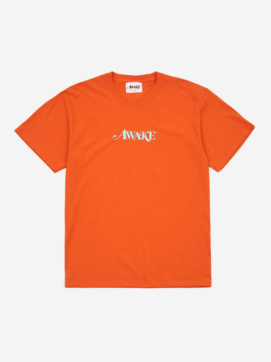 Awake NY Awake NY Classic Logo Shortsleeve T-Shirt - Red Orange - Red