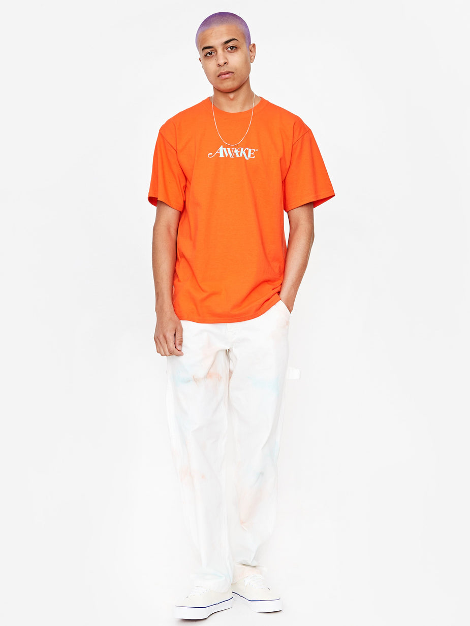 Awake NY Awake NY Classic Logo Shortsleeve T-Shirt - Red Orange - Red