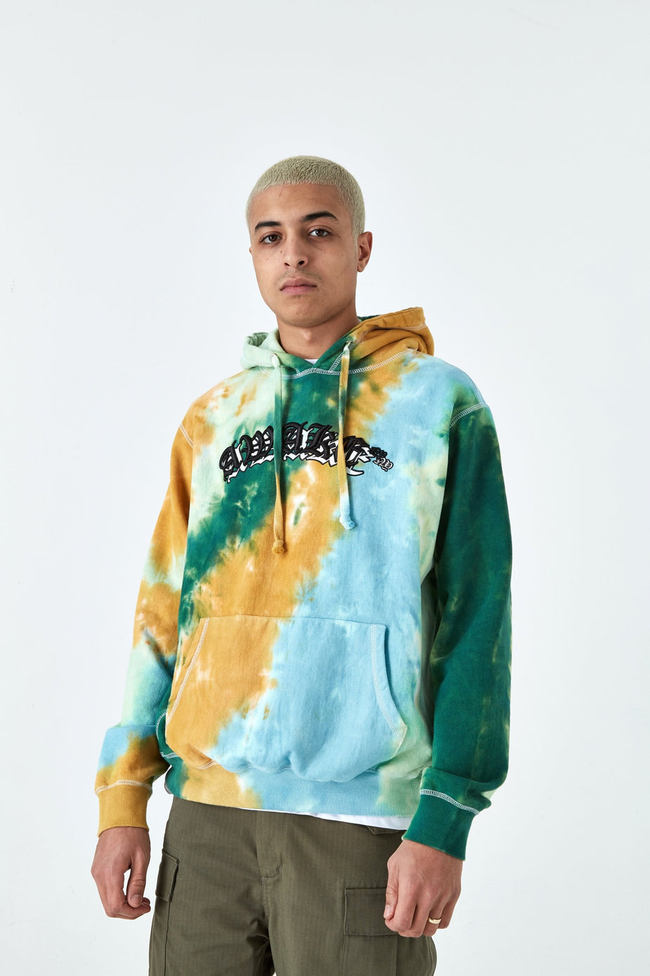 Awake NY Awake NY Double Varsity Hoodie - Multi Tie Dye - Multi