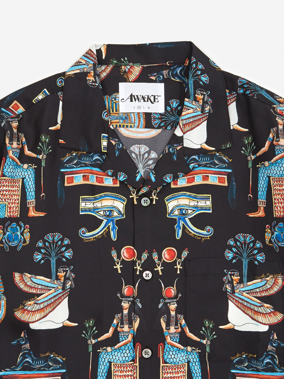 Awake NY Awake NY Egyptian Button Down Shirt - Black - Black