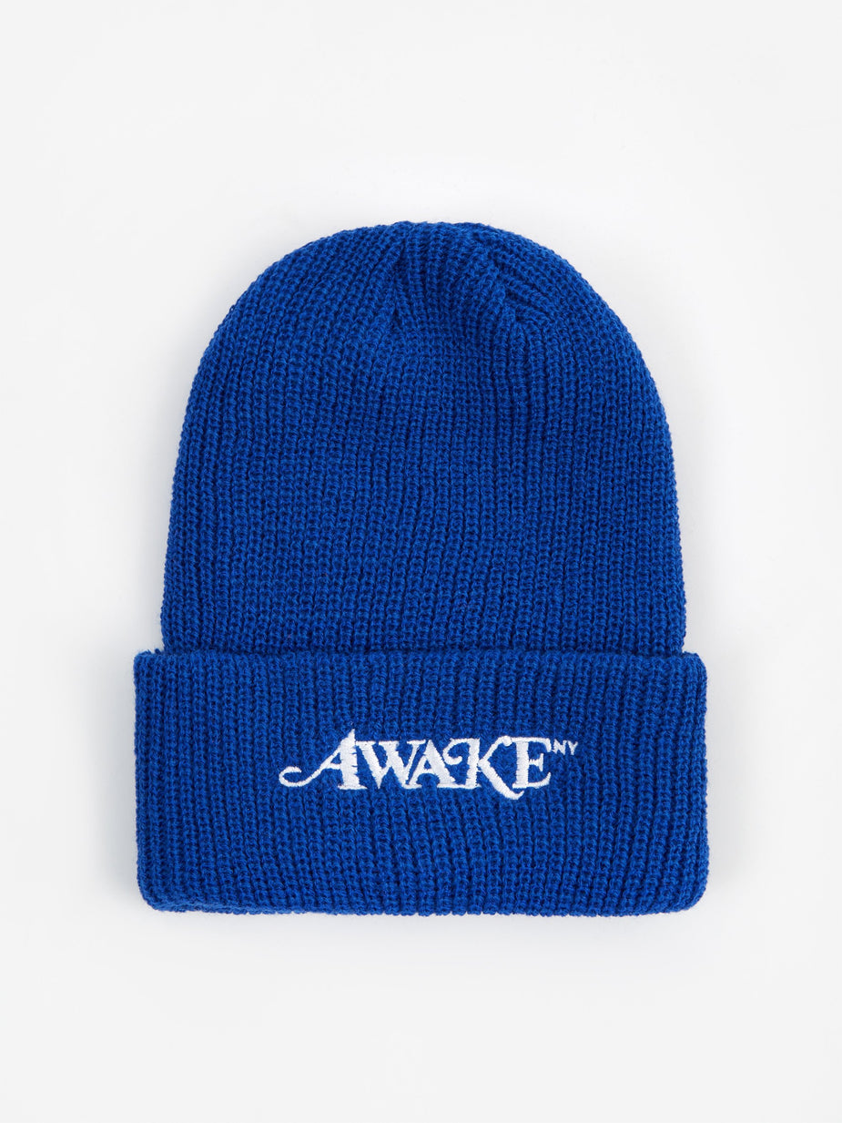 Awake NY Awake NY Loose Gauge Classic Logo Beanie - Blue - Blue
