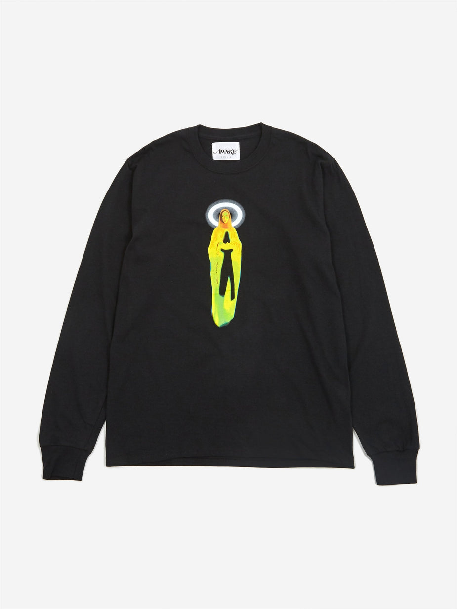 Awake NY Awake NY Mother Mary Longsleeve T-Shirt - Black - Black