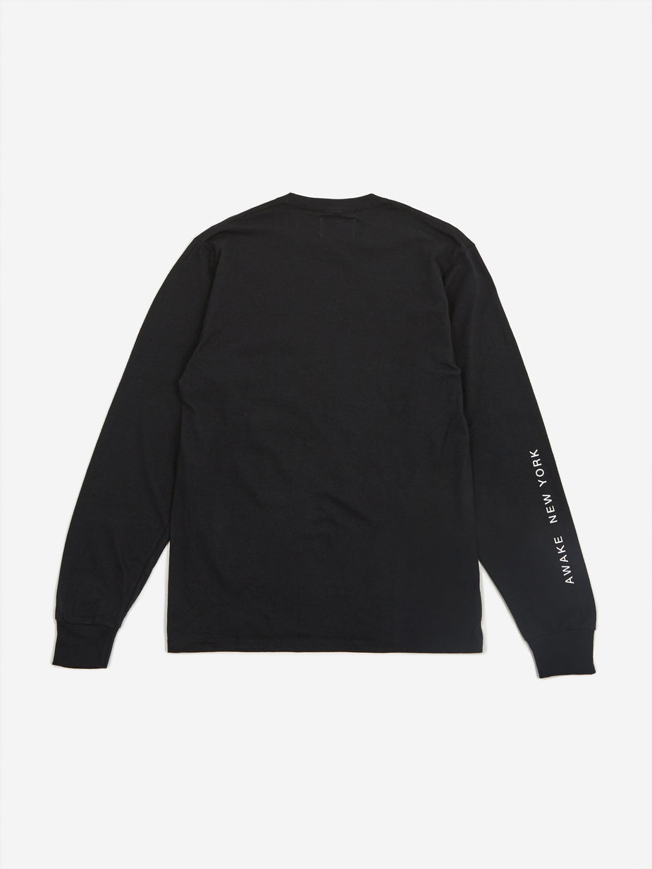 Awake NY Awake NY Mother Mary Longsleeve T-Shirt - Black - Black