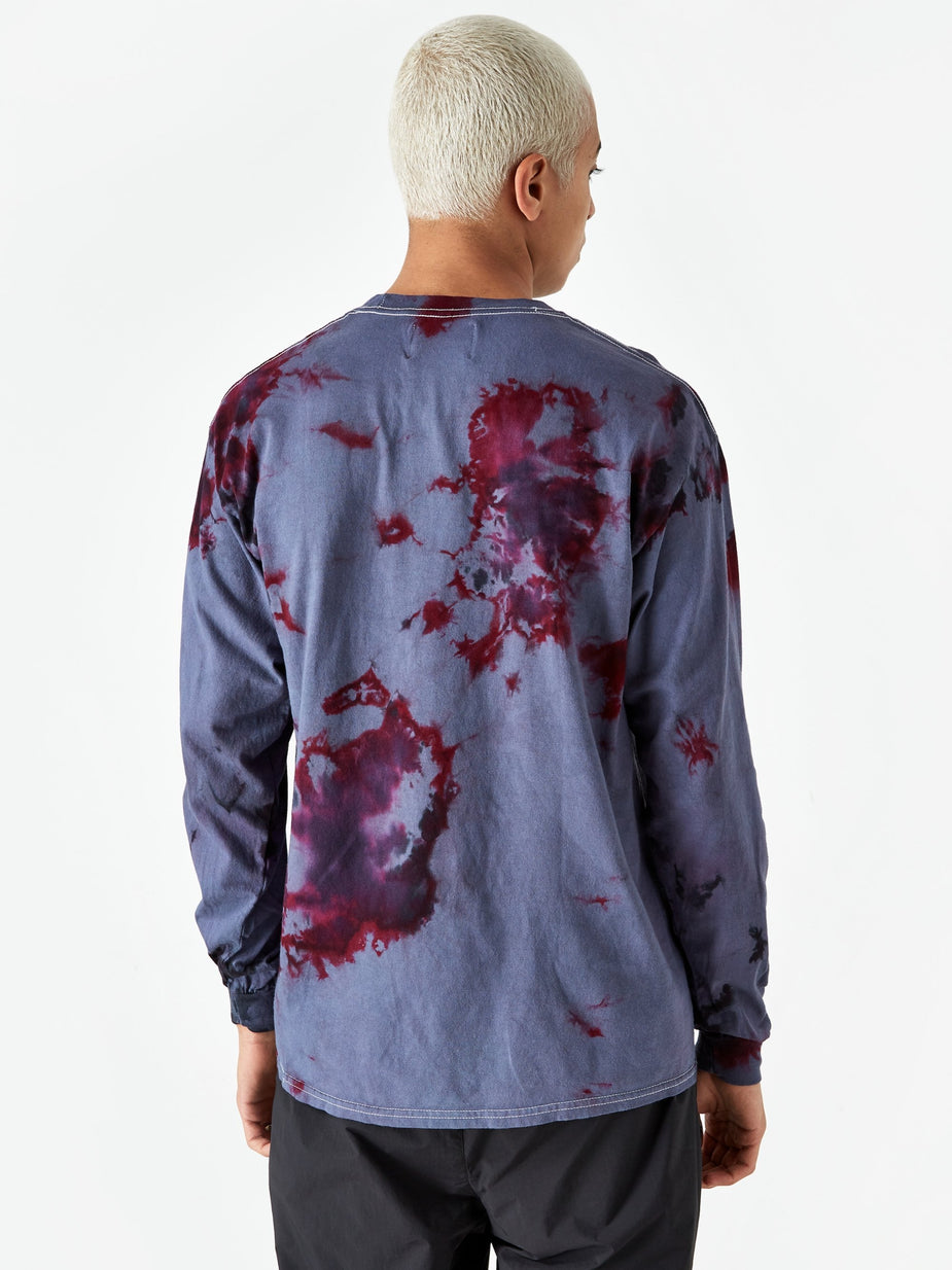Awake NY Awake NY Mother Mary Longsleeve T-Shirt - Tie Dye Charcoal - Tie-Dye