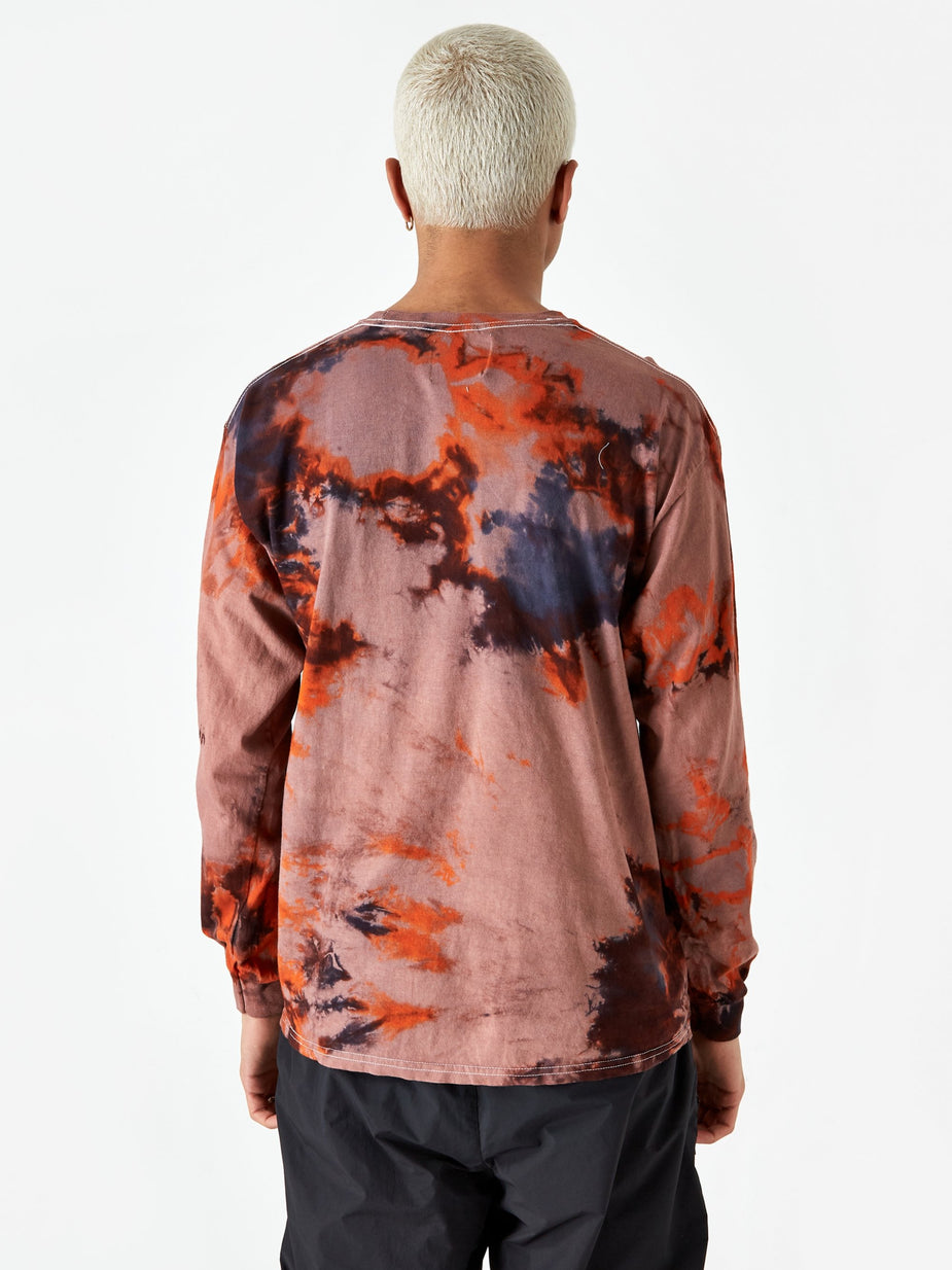 Awake NY Awake NY Mother Mary Longsleeve T-Shirt - Tie Dye Orange - Orange