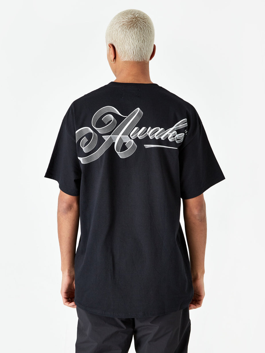 Awake NY Awake NY Ribbon Script Logo T-Shirt - Black - Black