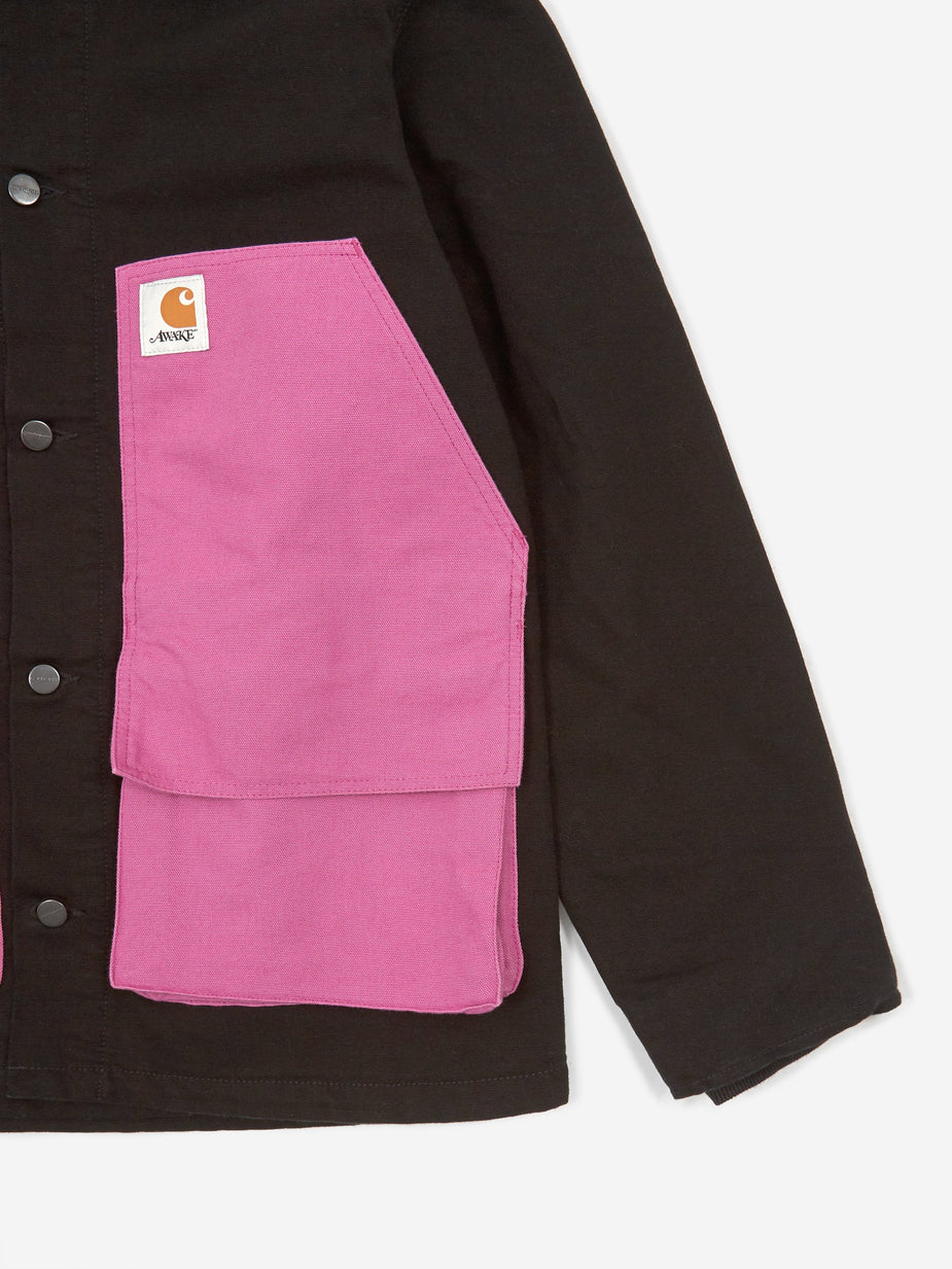 Awake NY Awake NY x Carhartt WIP Chore Coat - Black/Pink - Pink