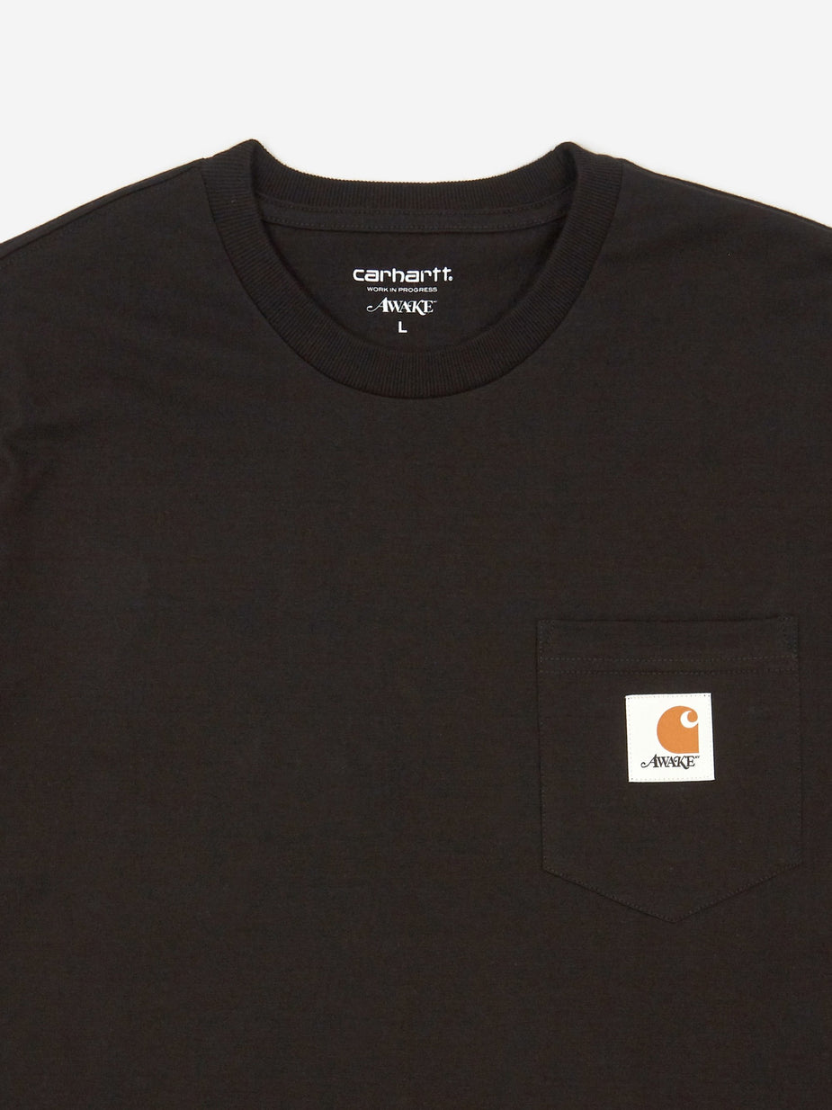 Awake NY Awake NY x Carhartt WIP Shortsleeve T-Shirt - Black - Black