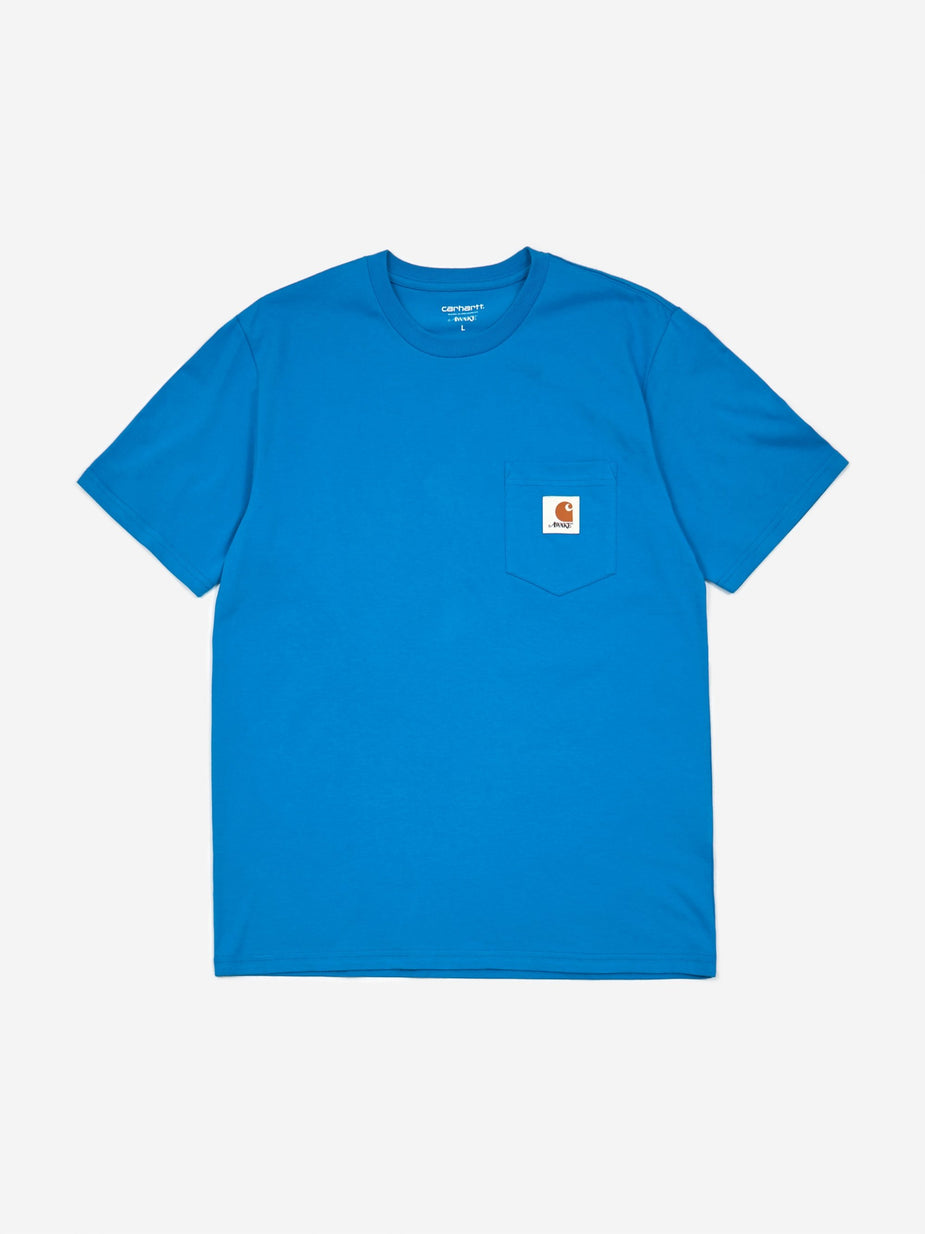 Awake NY Awake NY x Carhartt WIP Shortsleeve T-Shirt - Bright Blue - Blue