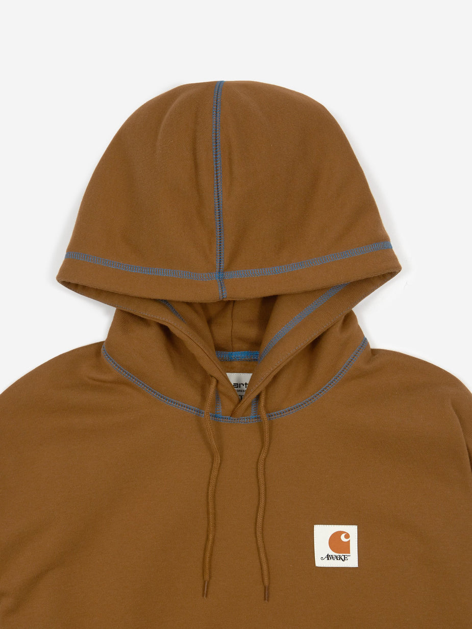 Awake NY Awake NY x Carhartt WIP Sweatshirt - Hamilton Brown/Bright Blue - Blue