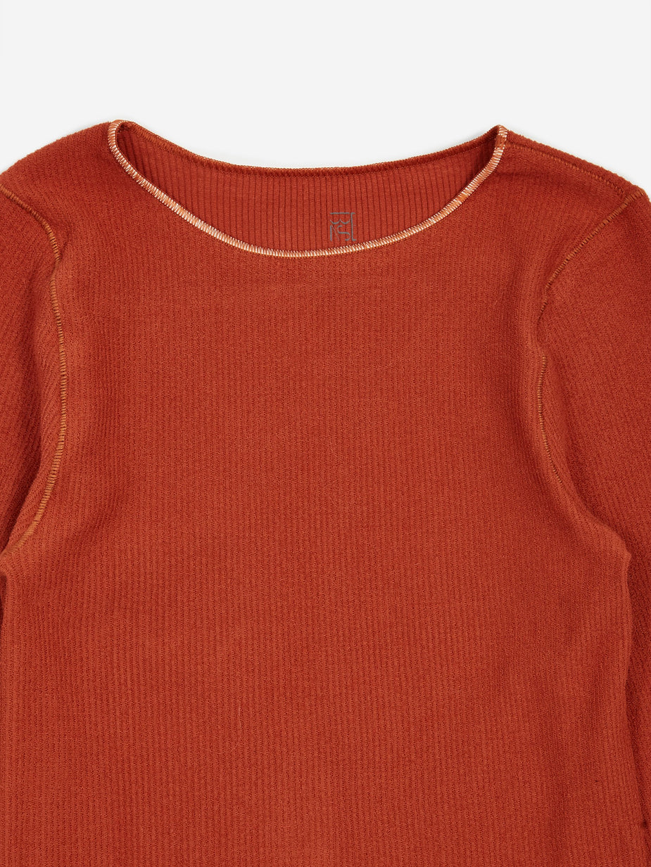 Baserange Baserange Aid Longsleeve T-Shirt - Brown - Brown