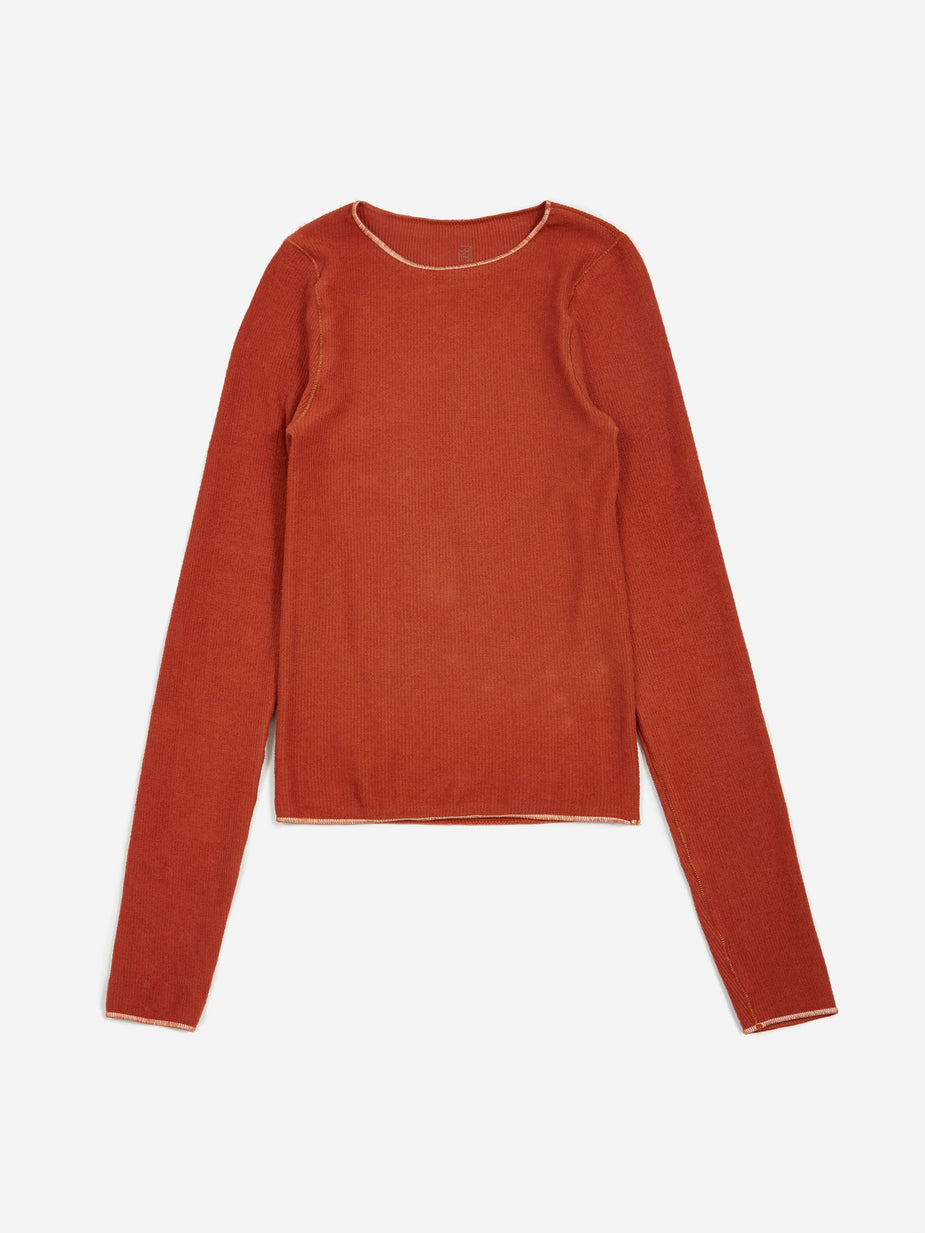 Baserange Baserange Aid Longsleeve T-Shirt - Brown - Brown