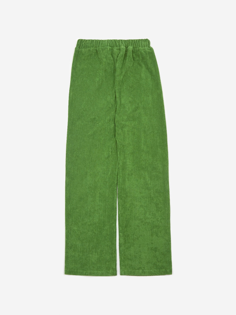 Baserange Baserange Douglas Pant Rib Terry fleece - Grass Green - Green